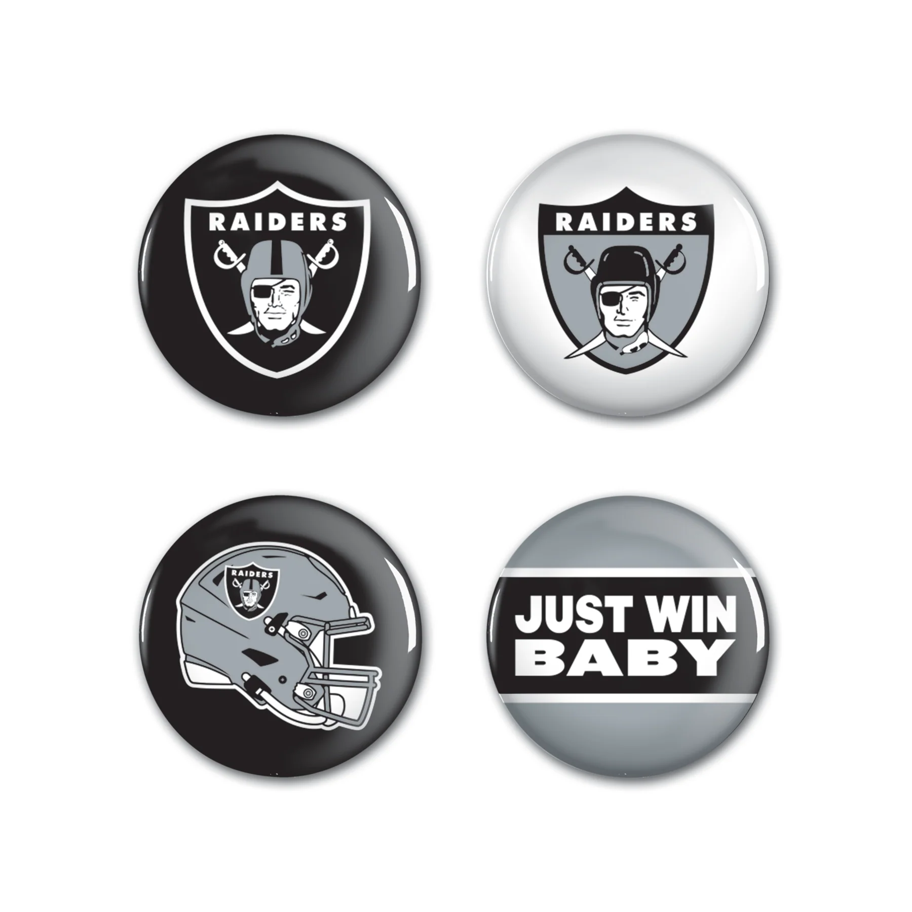 Las Vegas Raiders Button Pack
